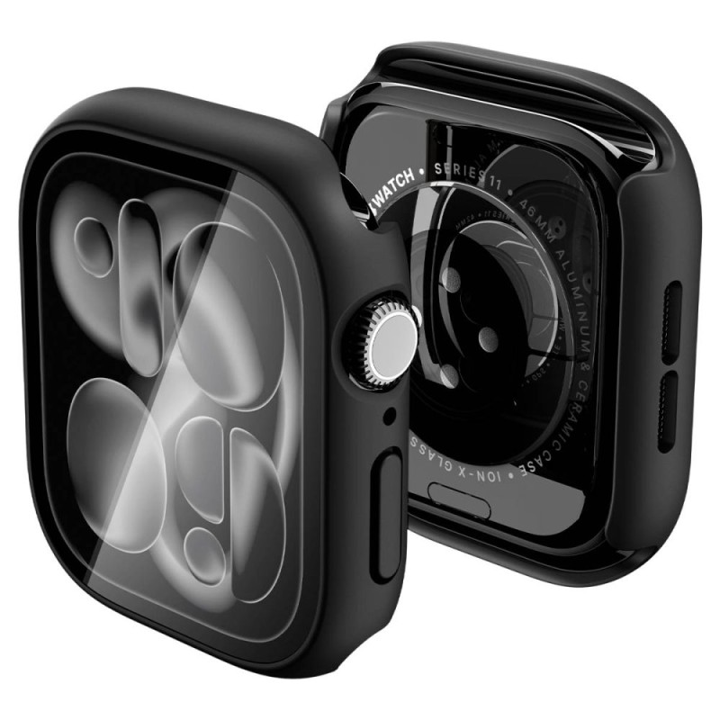 SPIGEN Thin Fit 360 калъф за Apple Watch 10 / 11 (46 мм) Black SPIGEN Thin Fit 360 калъф за Apple Watch 10 / 11 (46 мм) Black