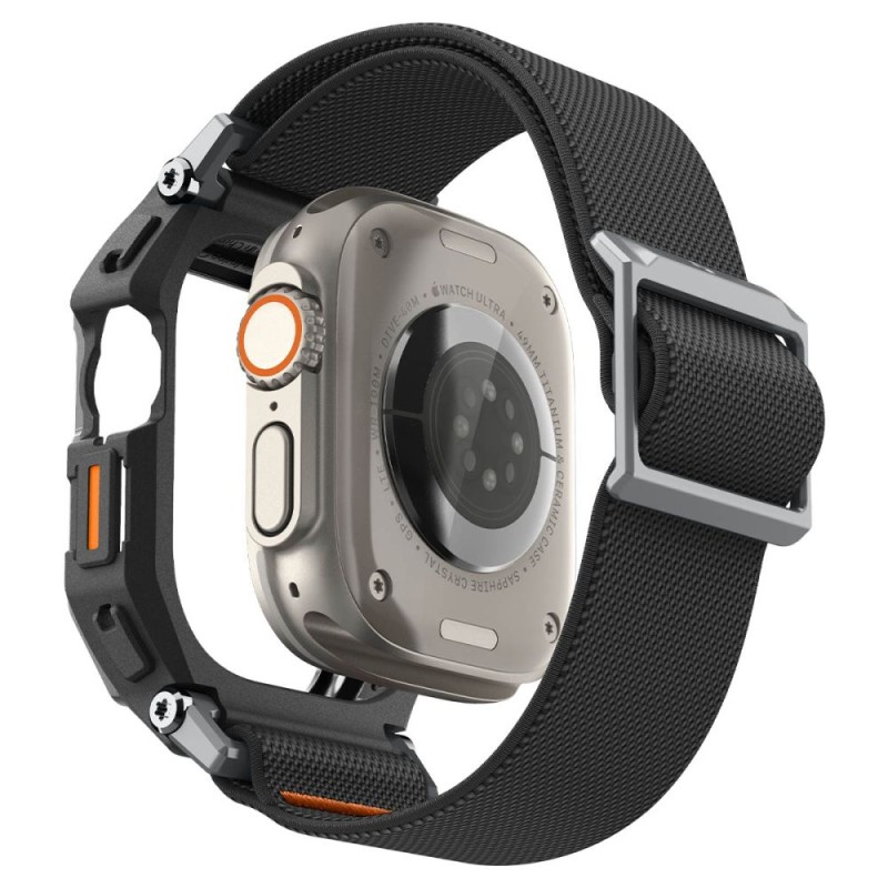 SPIGEN Lite Fit Pro & Tempered Glass за Apple Watch Ultra 1/2/3 (49 мм) Matte Black - SPIGEN Lite Fit Pro & Tempered Glass за Apple Watch Ultra 1/2/3 (49 мм) Matte Black - 8800337245486-ACS11415