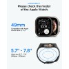 Spigen Liquid Air Pro & Tempered Glass за Apple Watch Ultra 1/2/3 (49 мм) Black - Spigen Liquid Air Pro & Tempered Glass за Apple Watch Ultra 1/2/3 (49 мм) Black - 8800337245493-ACS11416