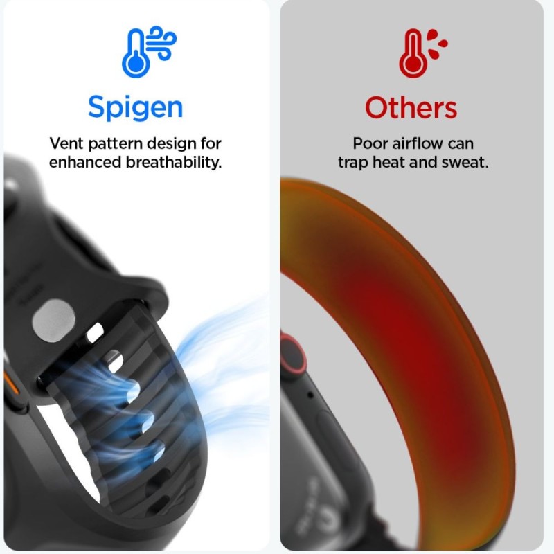 Spigen Liquid Air Pro & Tempered Glass за Apple Watch Ultra 1/2/3 (49 мм) Black - Spigen Liquid Air Pro & Tempered Glass за Apple Watch Ultra 1/2/3 (49 мм) Black - 8800337245493-ACS11416