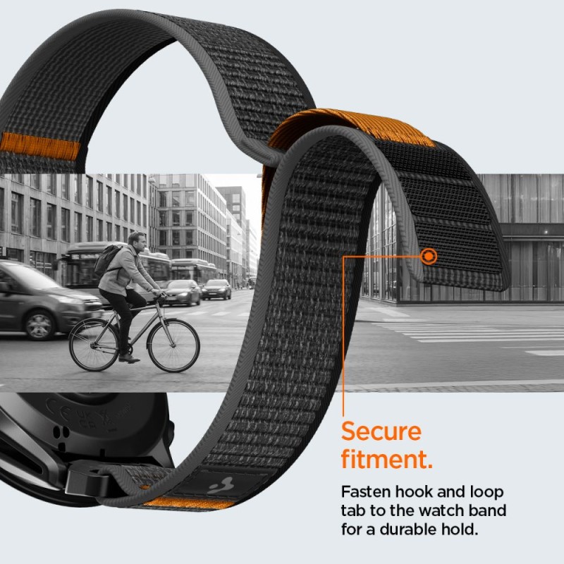SPIGEN Athlex Air Garmin QuickFit 22 mm Active Black/Orange - SPIGEN Athlex Air Garmin QuickFit 22 mm Active Black/Orange - 8800337245592-AMP11426