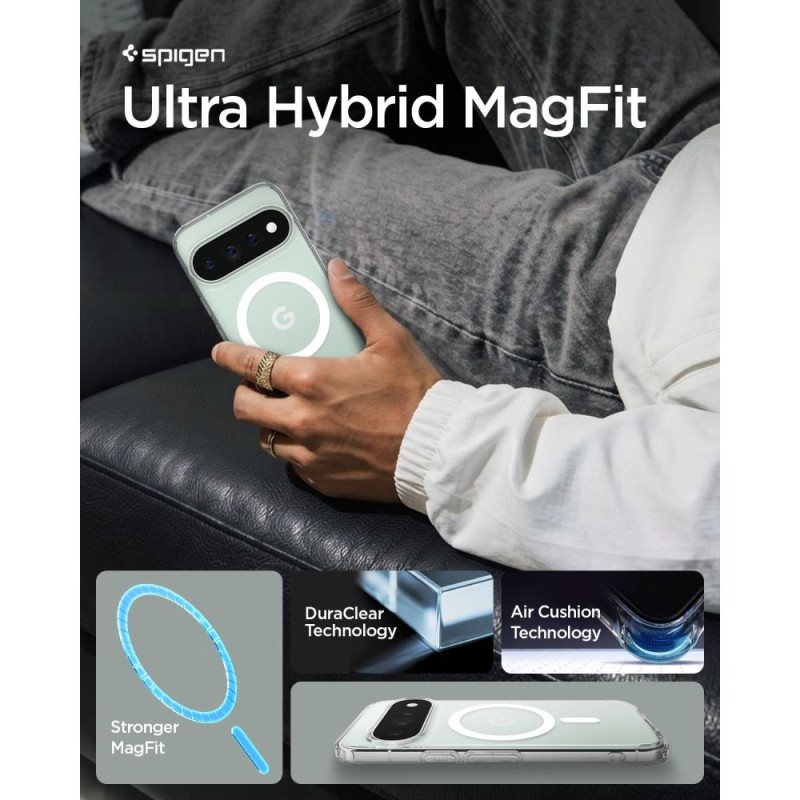 Spigen Ultra Hybrid MagSafe за Google Pixel 11 Pro Clear/White (SKU: 8800337245646-ACS11431)