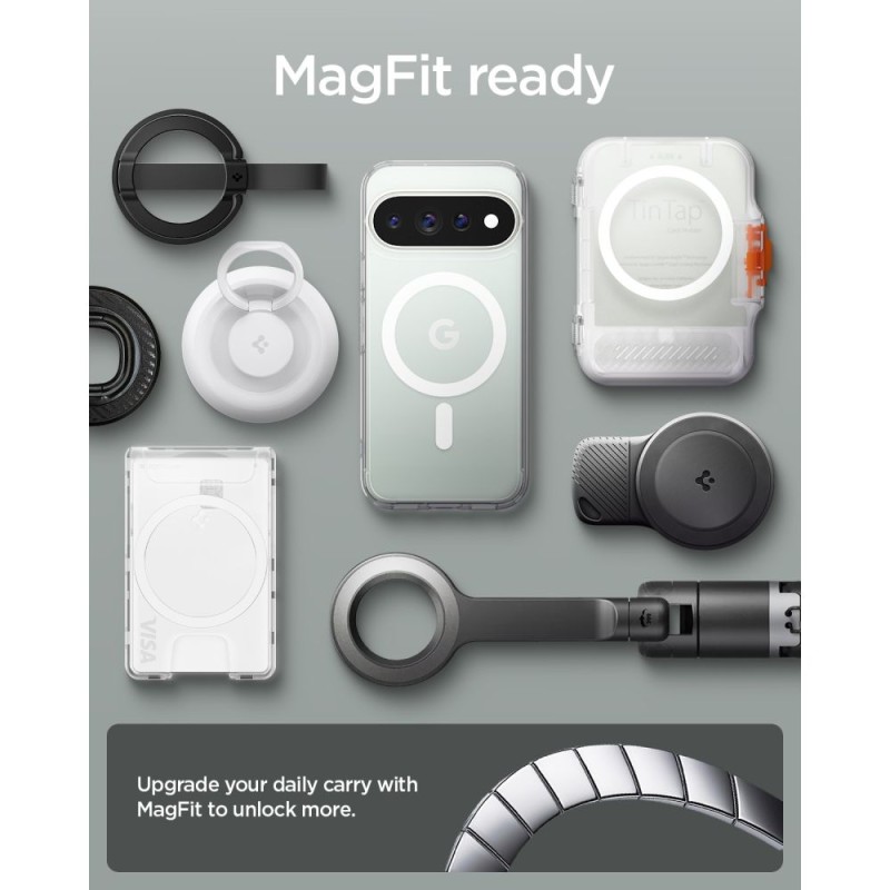 Spigen Ultra Hybrid MagSafe за Google Pixel 11 Pro Clear/White (SKU: 8800337245646-ACS11431)