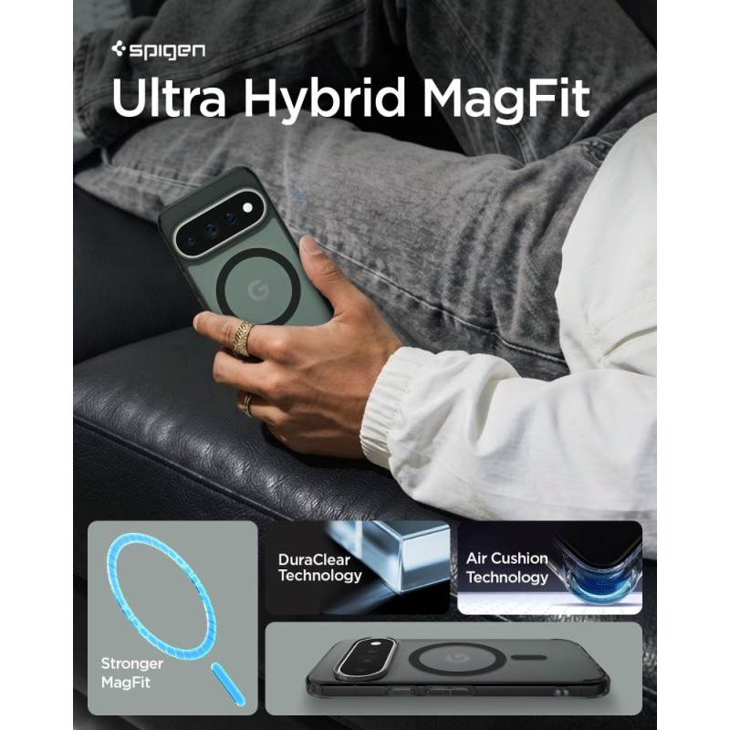 SPIGEN ULTRA HYBRID Mag MagSafe за Google Pixel 11 Pro (Frost Black)