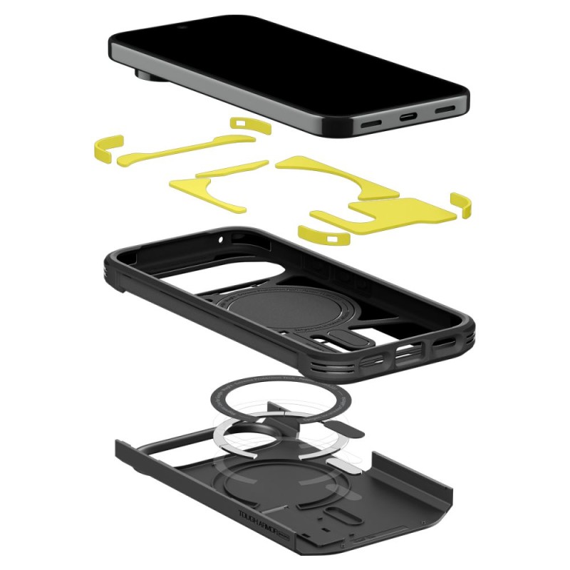 SPIGEN Tough Armor MagSafe хибриден кейс за Google Pixel 11 Pro Black (SKU: 8800337245660-ACS11433)