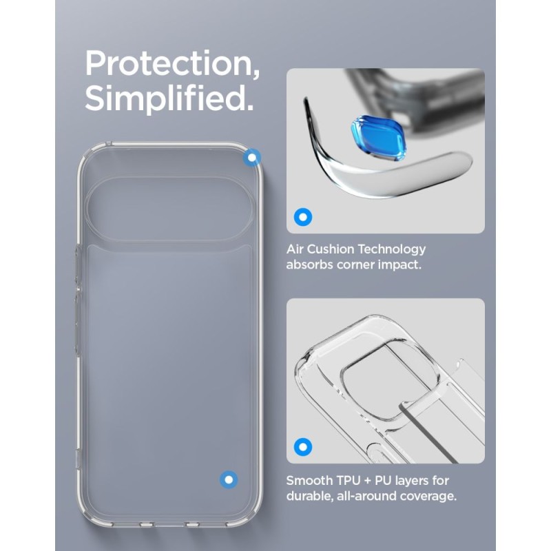 Spigen Ultra Hybrid за Google Pixel 11 Crystal Clear (SKU: 8800337245738-ACS11440)