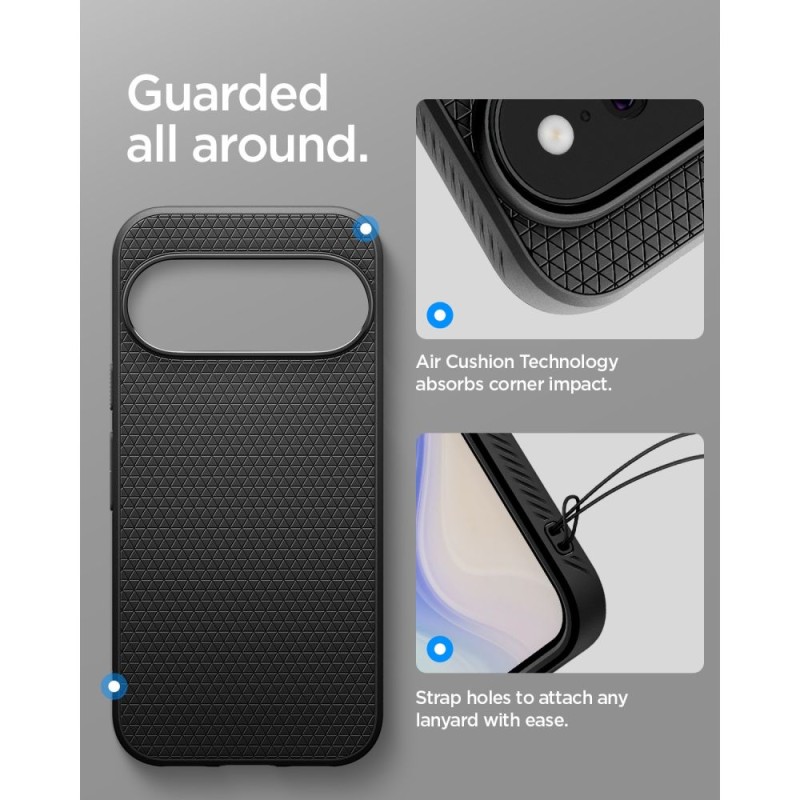 Spigen Liquid Air за Google Pixel 11 Pro XL, матово черно (Matte Black)