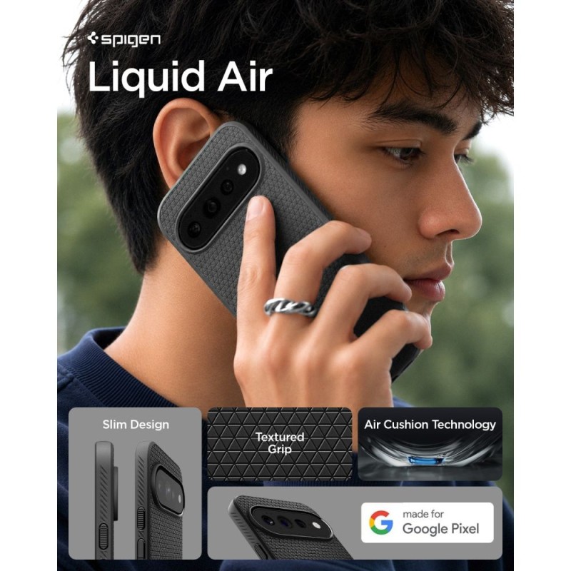 Spigen Liquid Air за Google Pixel 11 Pro XL, матово черно (Matte Black)