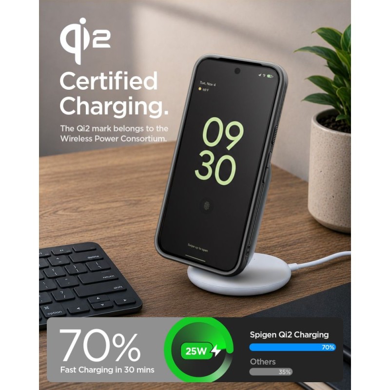 SPIGEN Liquid Air MagSafe кейс за Google Pixel 11 Pro XL, матово черно