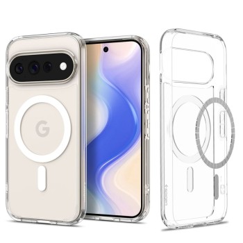 Spigen Ultra Hybrid Mag MagSafe за Google Pixel 11 Pro XL Clear/White (SKU 8800337245844-ACS11451)