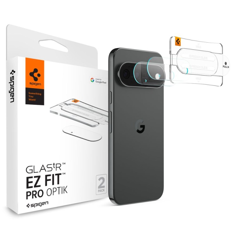 Spigen Optik Pro Glas.tR EZ Fit камера протектор 2 броя за Google Pixel 11 (прозрачен)
