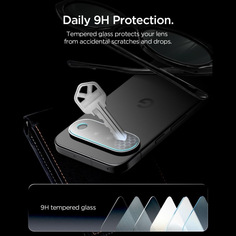 Spigen Optik Pro Glas.tR EZ Fit камера протектор 2 броя за Google Pixel 11 (прозрачен)