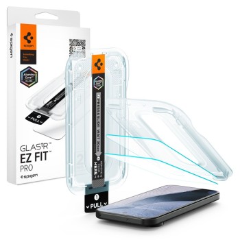 Spigen Glas.tR EZ Fit Pro – закалено стъкло за Google Pixel 11 / 11 Pro (2 бр., Clear)