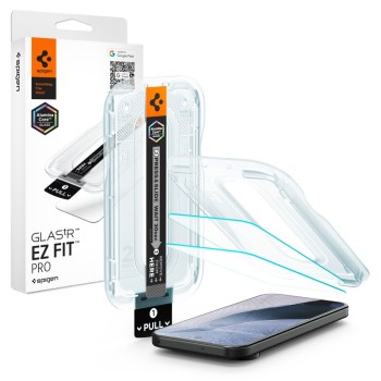 Spigen Glas.tR EZ Fit Pro 2× закалено стъкло (AluminaCore) за Google Pixel 11 Pro XL, прозрачно (Clear), SKU 8800337246186-AGL11485