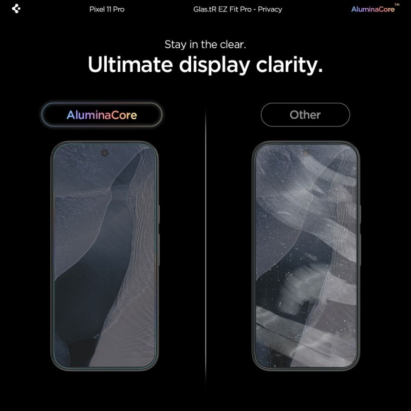 Spigen Glas.tR EZ Fit Pro AC Privacy 2 бр. предпазно закалено стъкло за Google Pixel 9 Pro XL / 10 Pro XL / 11 Pro XL (AluminaCore)