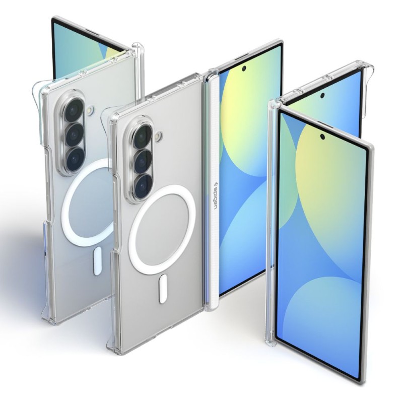SPIGEN AirSkin Zero MagSafe за Samsung Galaxy Z Fold 8 Ultra (Ultra Clear/White)