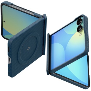 SPIGEN AirSkin Aramid MagSafe калъф за Samsung Galaxy Z Flip 8 (Navy)