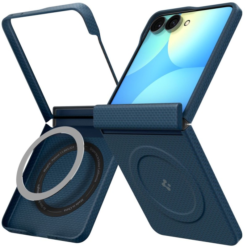 SPIGEN AirSkin Aramid MagSafe калъф за Samsung Galaxy Z Flip 8 (Navy) SPIGEN AirSkin Aramid MagSafe калъф за Samsung Galaxy Z Flip 8 (Navy)