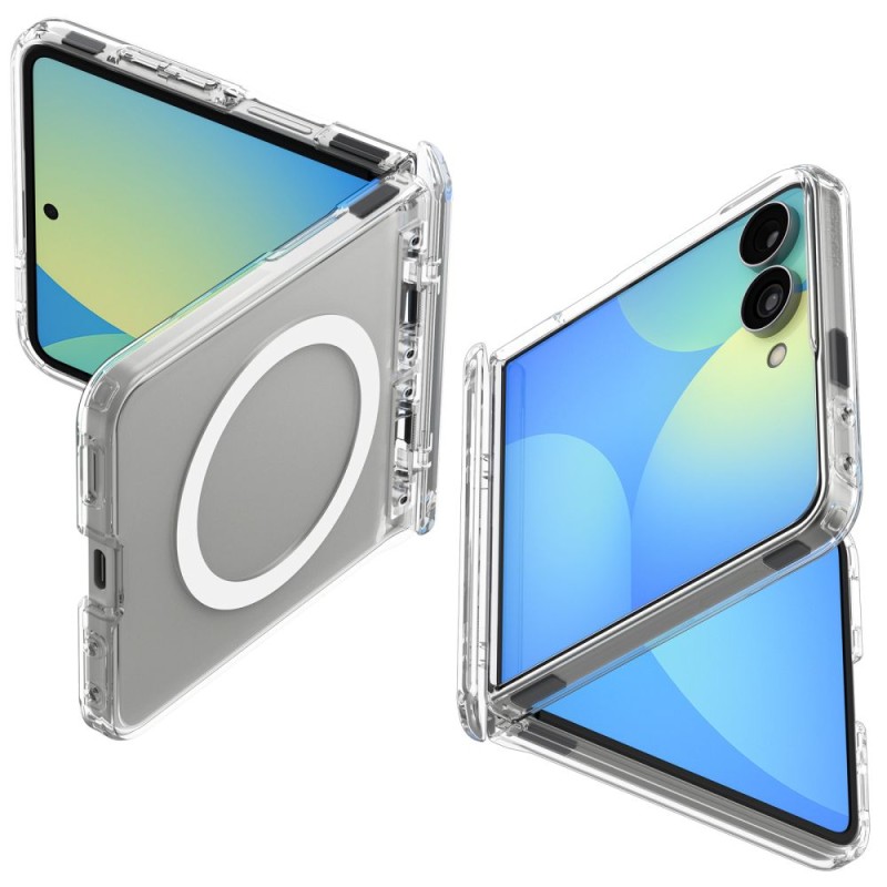 Spigen Ultra Hybrid Pro MagSafe за Samsung Galaxy Z Flip 8 Clear/White (SKU 8800337246575-ACS11524) Spigen Ultra Hybrid Pro MagSafe за Samsung Galaxy Z Flip 8 Clear/White (SKU 8800337246575-ACS11524)
