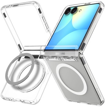 Spigen Ultra Hybrid Pro MagSafe за Samsung Galaxy Z Flip 8 Clear/White (SKU 8800337246575-ACS11524) Spigen Ultra Hybrid Pro MagSafe за Samsung Galaxy Z Flip 8 Clear/White (SKU 8800337246575-ACS11524)