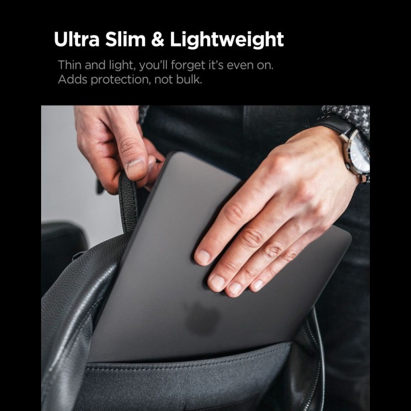 SPIGEN AirSkin за MacBook Pro 16 (M1–M5 / M5 Pro / M5 Pro Max) 2021–2026, Frost Black (черно мат) - SPIGEN AirSkin за MacBook Pro 16 (M1–M5 / M5 Pro / M5 Pro Max) 2021–2026, Frost Black (черно мат) - 8800337246605-ACS11527