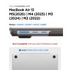 Spigen AirSkin за MacBook Air 13 M2–M5 (2023–2026) Frost Black - 8800337246643-ACS11531