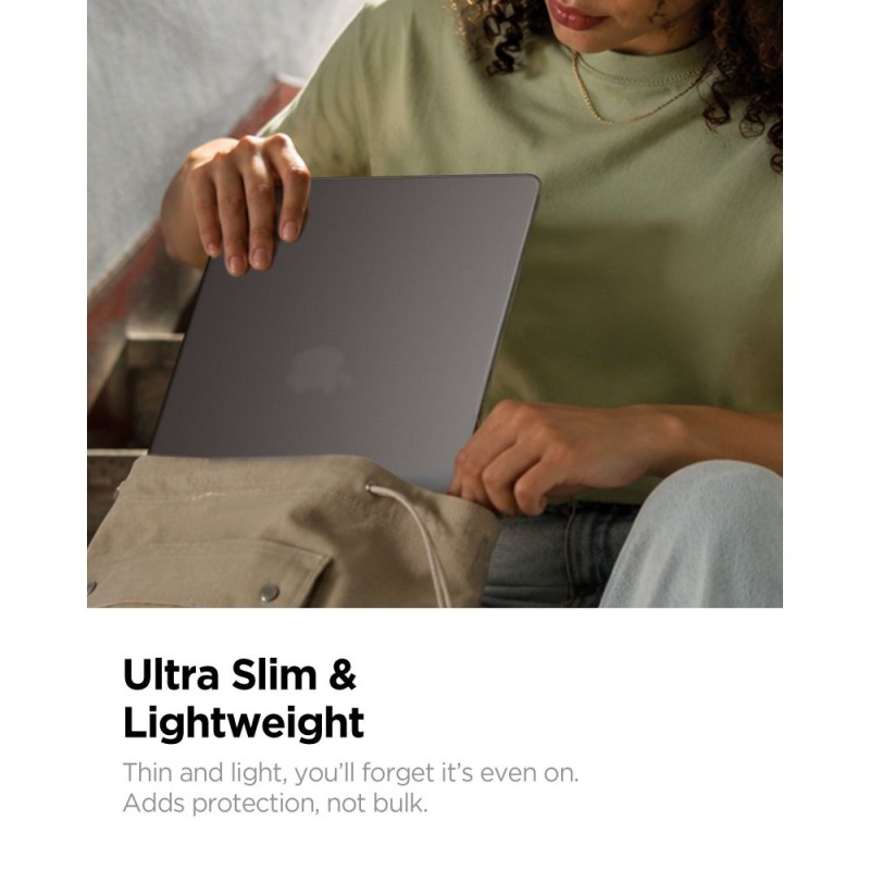 Spigen AirSkin за MacBook Air 13 M2–M5 (2023–2026) Frost Black - 8800337246643-ACS11531
