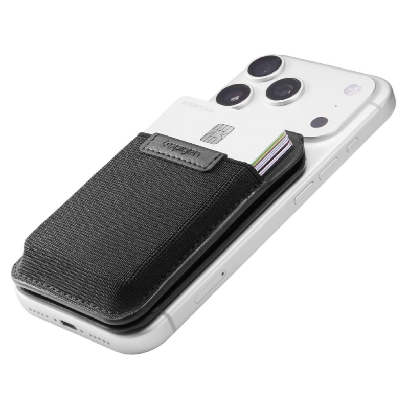 SPIGEN S314-4 Slim Fold Tripod Wallet MagSafe Black - SPIGEN S314-4 Slim Fold Tripod Wallet MagSafe Black - 8800337247244-AFA11591