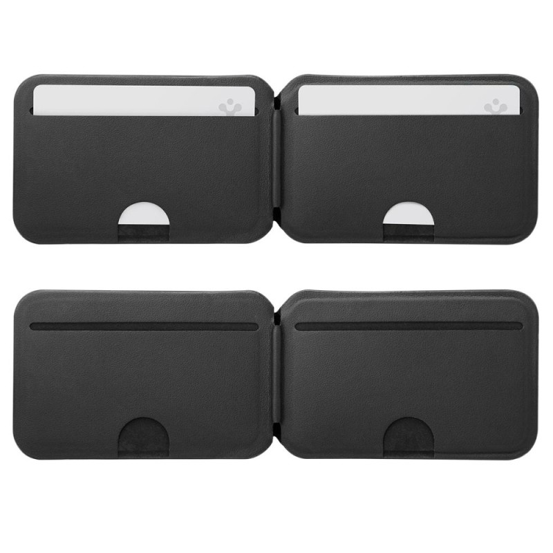 SPIGEN S314-4 Slim Fold Tripod Wallet MagSafe Black - SPIGEN S314-4 Slim Fold Tripod Wallet MagSafe Black - 8800337247244-AFA11591