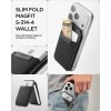 SPIGEN S314-4 Slim Fold Tripod Wallet MagSafe Black - SPIGEN S314-4 Slim Fold Tripod Wallet MagSafe Black - 8800337247244-AFA11591