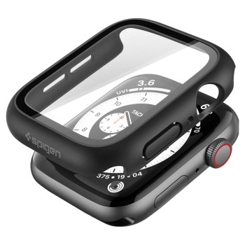 SPIGEN THIN FIT 360 калъф за Apple Watch 4 / 5 / 6 / SE 1 / 2 / 3 (44 мм) Black