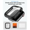 SPIGEN THIN FIT 360 калъф за Apple Watch 4 / 5 / 6 / SE 1 / 2 / 3 (44 мм) Black - SPIGEN THIN FIT 360 калъф за Apple Watch 4 / 5 / 6 / SE 1 / 2 / 3 (44 мм) Black - 8800337247251-ACS11592