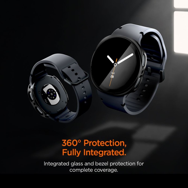 Spigen Thin Fit 360 Case за Samsung Galaxy Watch 8 / 9 (44 мм) Black (Черно)