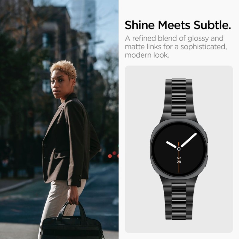 Spigen Modern Fit Band 316L каишка за Samsung Galaxy Watch 8 / 9 / Classic (40/44/46 мм) Black Spigen Modern Fit Band 316L каишка за Samsung Galaxy Watch 8 / 9 / Classic (40/44/46 мм) Black