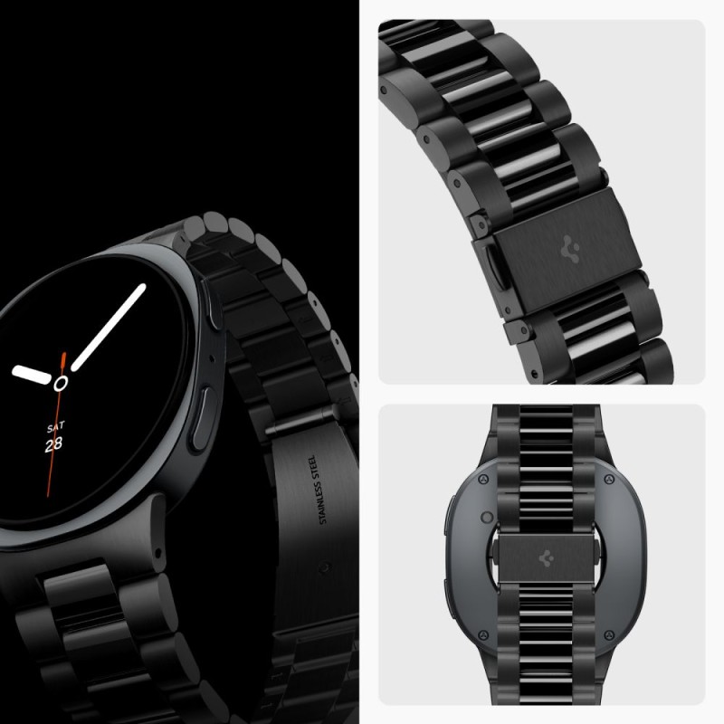 Spigen Modern Fit Band 316L каишка за Samsung Galaxy Watch 8 / 9 / Classic (40/44/46 мм) Black Spigen Modern Fit Band 316L каишка за Samsung Galaxy Watch 8 / 9 / Classic (40/44/46 мм) Black