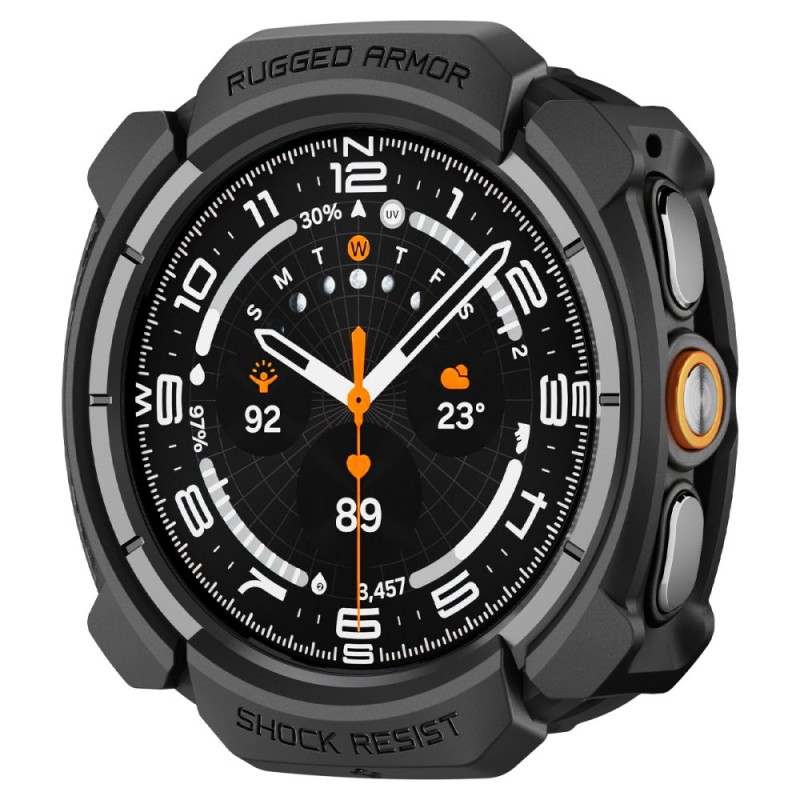 Spigen Rugged Armor за Samsung Galaxy Watch Ultra 2 (2026) 47 мм – Matte Black Spigen Rugged Armor за Samsung Galaxy Watch Ultra 2 (2026) 47 мм – Matte Black