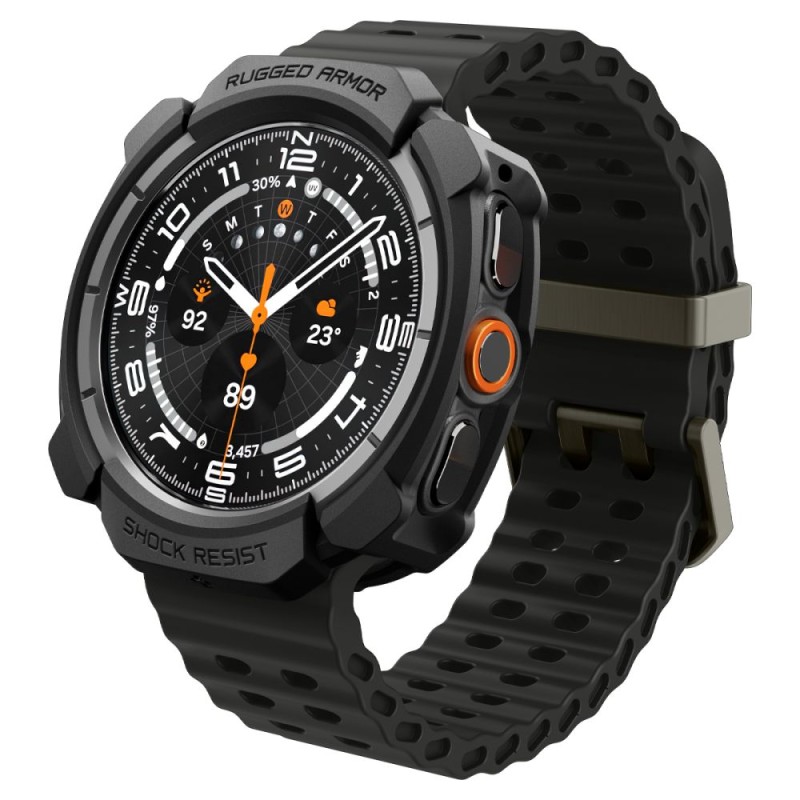 Spigen Rugged Armor за Samsung Galaxy Watch Ultra 2 (2026) 47 мм – Matte Black Spigen Rugged Armor за Samsung Galaxy Watch Ultra 2 (2026) 47 мм – Matte Black