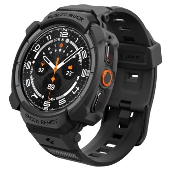 Spigen Rugged Armor Pro за Samsung Galaxy Watch Ultra 2 (2026) 47 мм, Matte Black