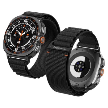 SPIGEN WBF1 каишка за Samsung Galaxy Watch Ultra 1 / 2 2024–2026 (47 мм) черна