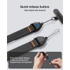 Spigen Universal регулируема каишка за носене на китка (lanyard) с адаптер, черна Spigen Universal регулируема каишка за носене на китка (lanyard) с адаптер, черна