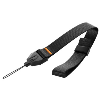 Spigen Universal регулируема каишка за носене на китка (lanyard) с адаптер, черна Spigen Universal регулируема каишка за носене на китка (lanyard) с адаптер, черна