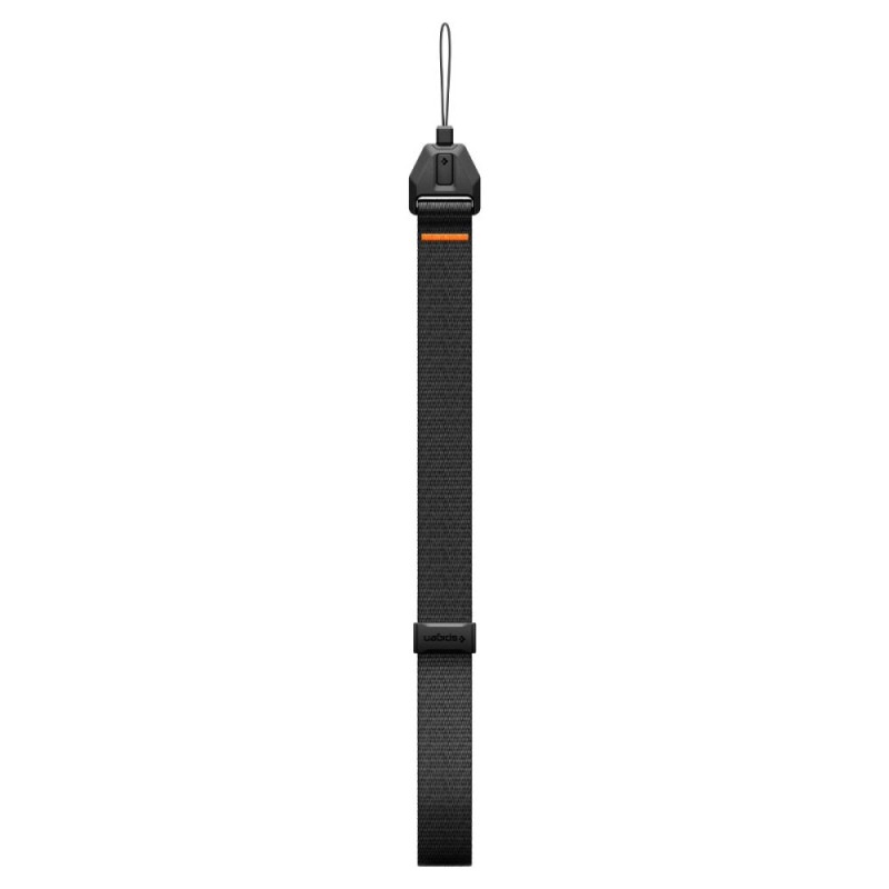 Spigen Universal регулируема каишка за носене на китка (lanyard) с адаптер, черна Spigen Universal регулируема каишка за носене на китка (lanyard) с адаптер, черна