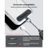 Spigen Universal регулируема каишка за носене на китка (lanyard) с адаптер, черна Spigen Universal регулируема каишка за носене на китка (lanyard) с адаптер, черна