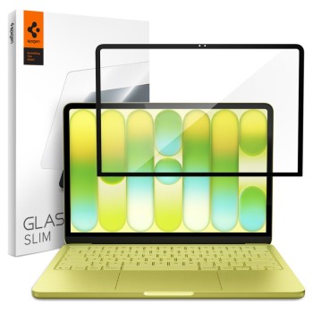 Spigen Glas.tR Slim FC закалено стъкло за MacBook Neo 13 (2026) Black