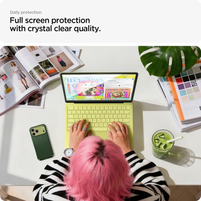 Spigen Glas.tR Slim FC закалено стъкло за MacBook Neo 13 (2026) Black - 8800337248029-AGL11669