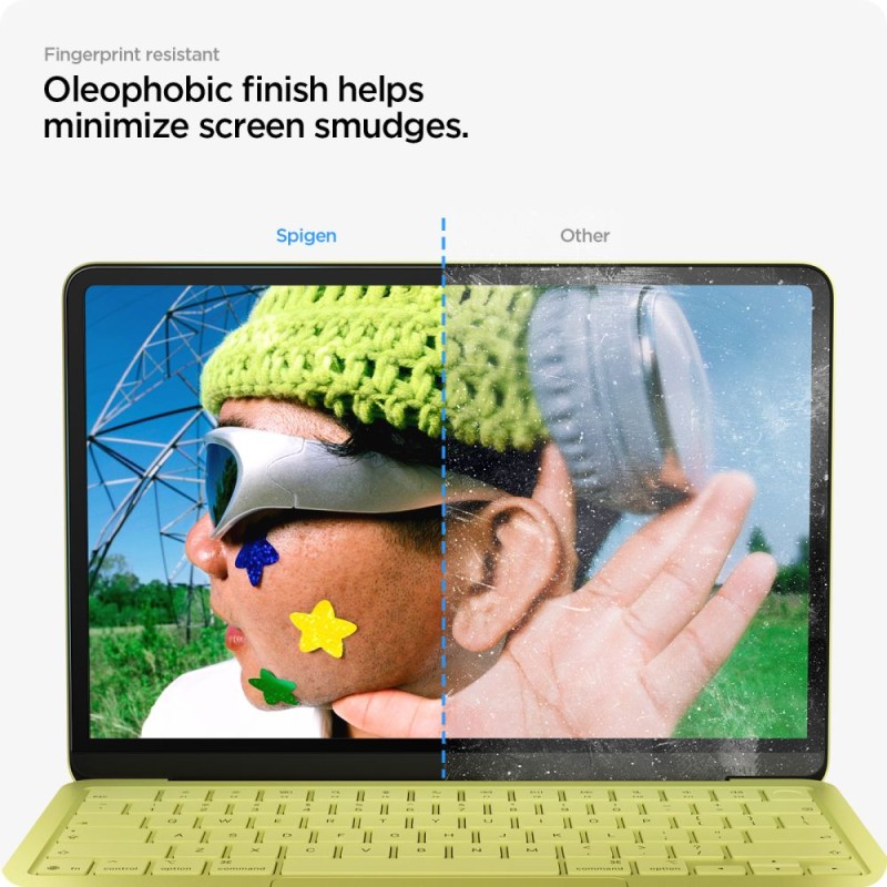 Spigen Glas.tR Slim FC закалено стъкло за MacBook Neo 13 (2026) Black - 8800337248029-AGL11669
