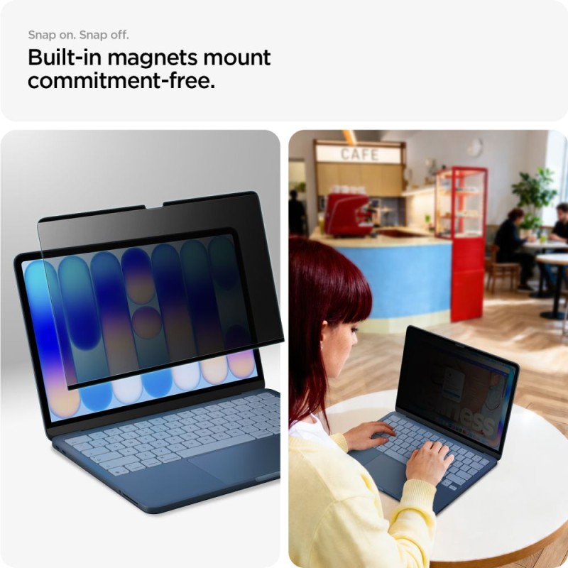 FOLIA PRYWATYZUJĄCA SPIGEN SAFE VIEW за MacBook Neo 13 2026 (Privacy) - FOLIA PRYWATYZUJĄCA SPIGEN SAFE VIEW за MacBook Neo 13 2026 (Privacy) - 8800337248036-AFL11670