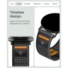 Spigen Athlex Air за Google Pixel Watch 1/2/3/4/5 (41 мм) ACTIVE BLACK/ORANGE (лента от тъкан найлон, QuickFit)