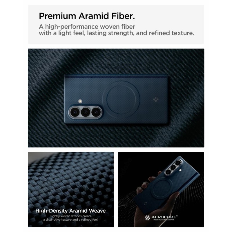 SPIGEN AirSkin Aramid MagSafe Калъф за Samsung Galaxy Z Fold 8 Ultra Navy (ACS11852)
