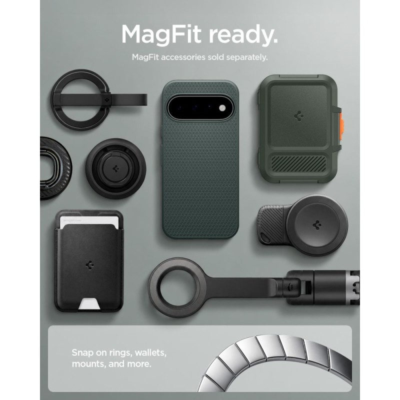 Spigen Liquid Air Mag MagSafe кейс за Google Pixel 11 Abyss Green